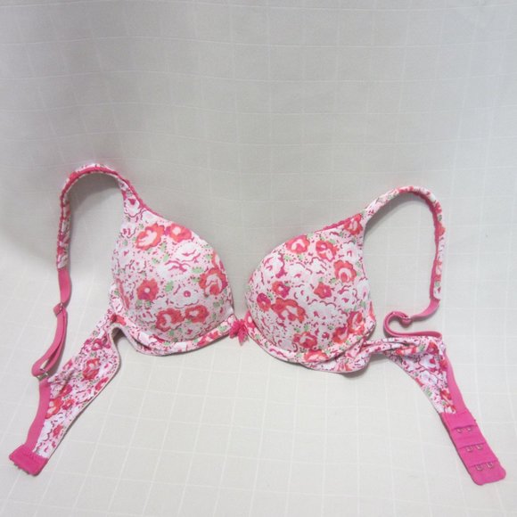 Victoria's Secret Other - VICTORIA'S SECRET, SZ 32 A, PINK FLORAL PADDED BRA